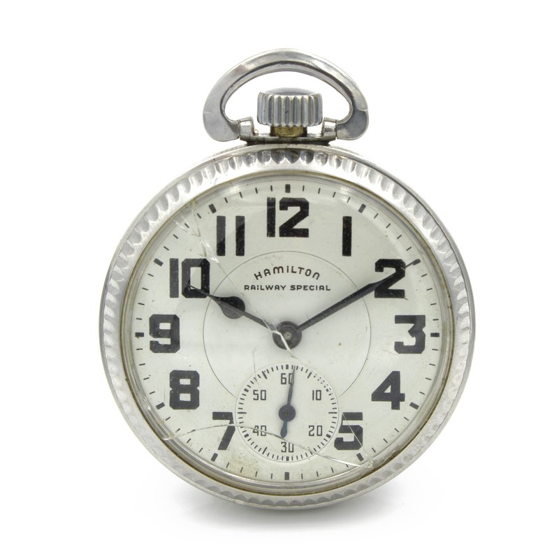 1949 Hamilton Railway Special 16s 21J Railroad Grade 992B Pocket Watch #WB5770-5