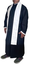 Adults Father Priest Costume Robe and Stole One Size Unisex Funny Halloween