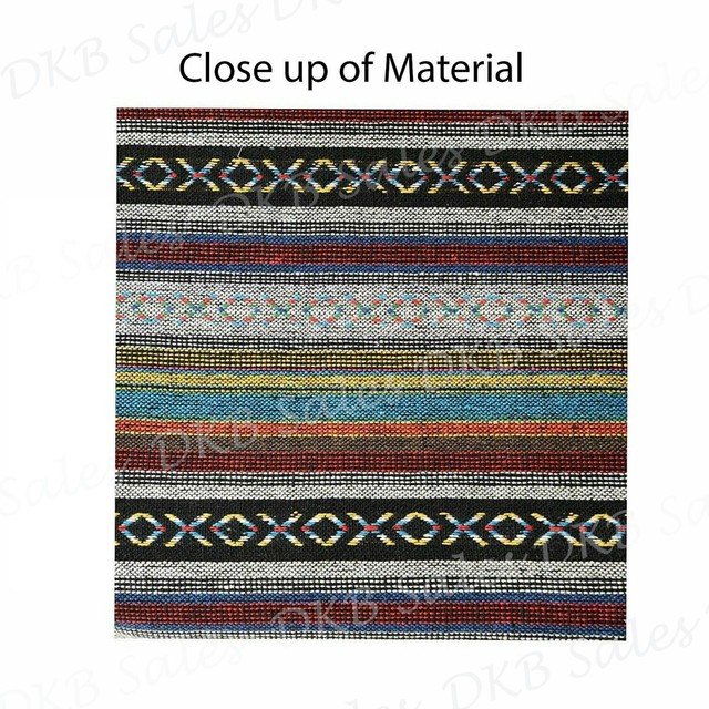 4 PC Universal Baja Inca Saddle Mexican Blanket Bench Seat Cover for