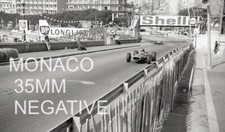 GRAHAM HILL BRM P261 MONACO GP 1966 NEGATIVE 35MM PHOTOGRAPH HARBOUR