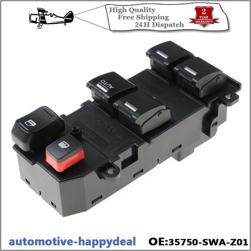 Power Master Interruttore Controllo Finestra per Honda CR-V 2007-2010 35750-SWA-Z01 - Foto 3 di 7