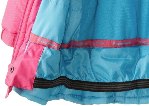 Rugged Bear Girls Coat Baby Infant Pink Puffer Jacket Hoodie Size 12 Months NEW - Picture 7 of 10