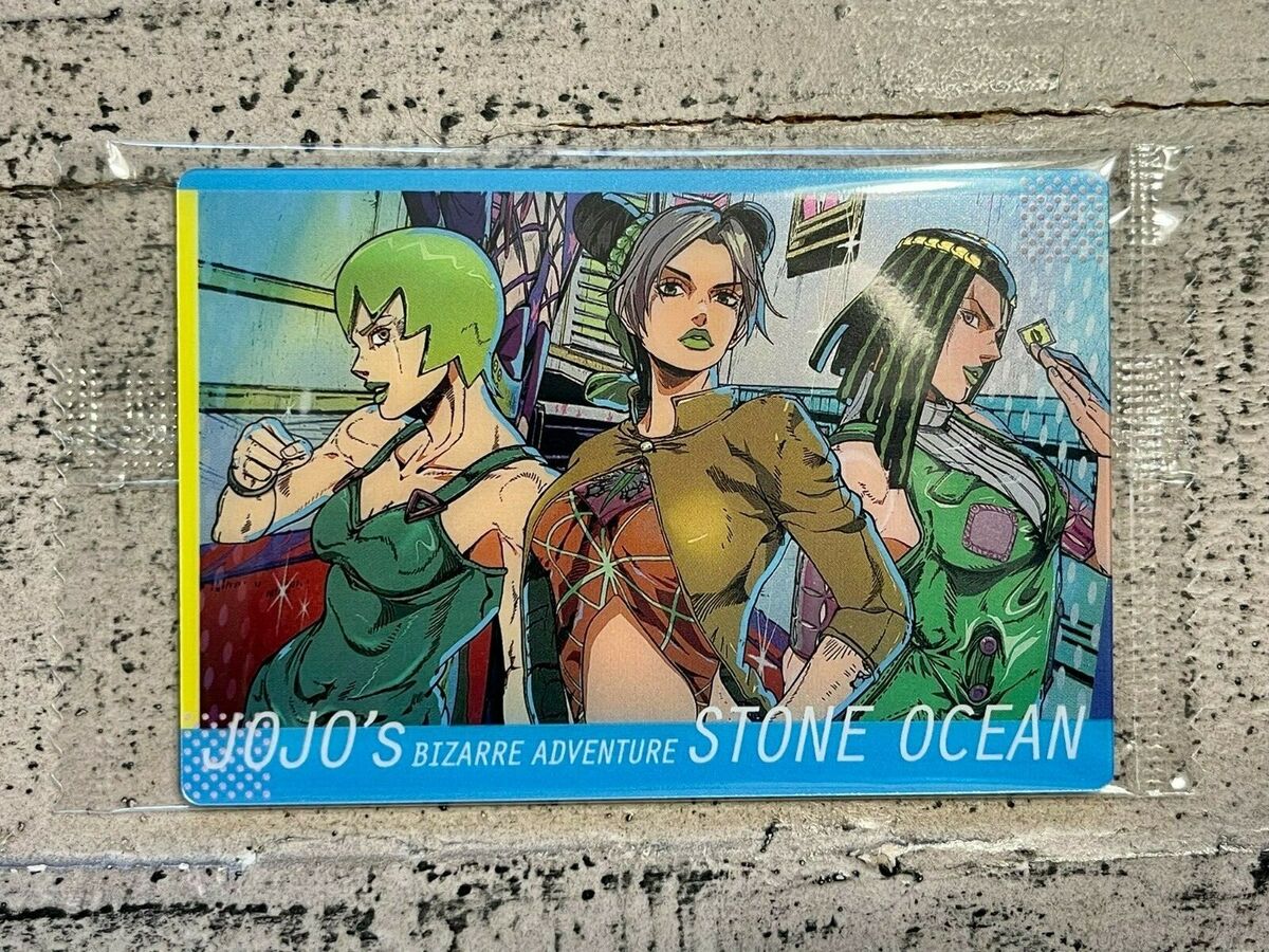 JoJo's Bizarre Adventure Stone Ocean Wafer Card Jolyne Cujoh Opening Scene  OP