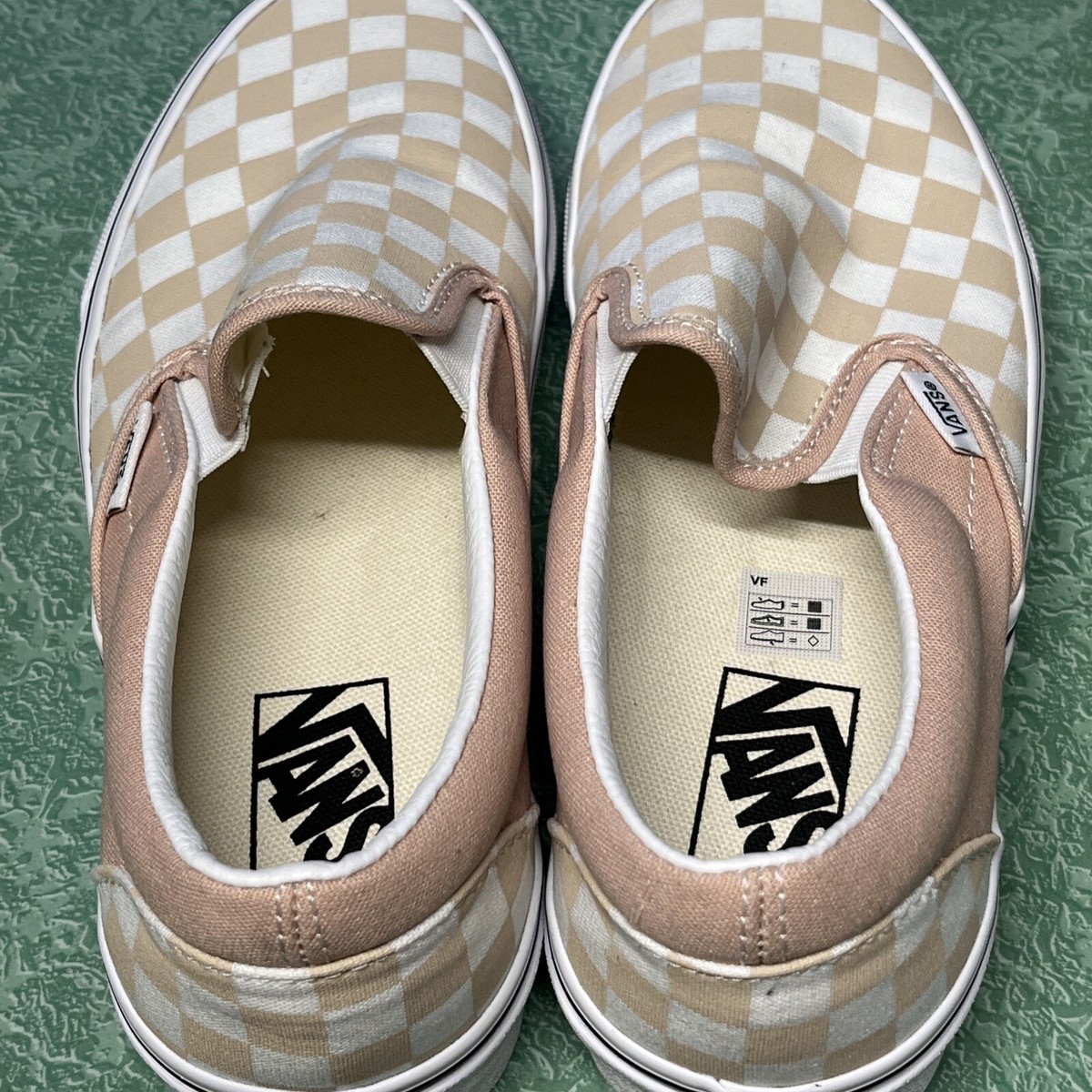 Vans Color Theory Checkerboard Slip-On Shoes French Oak