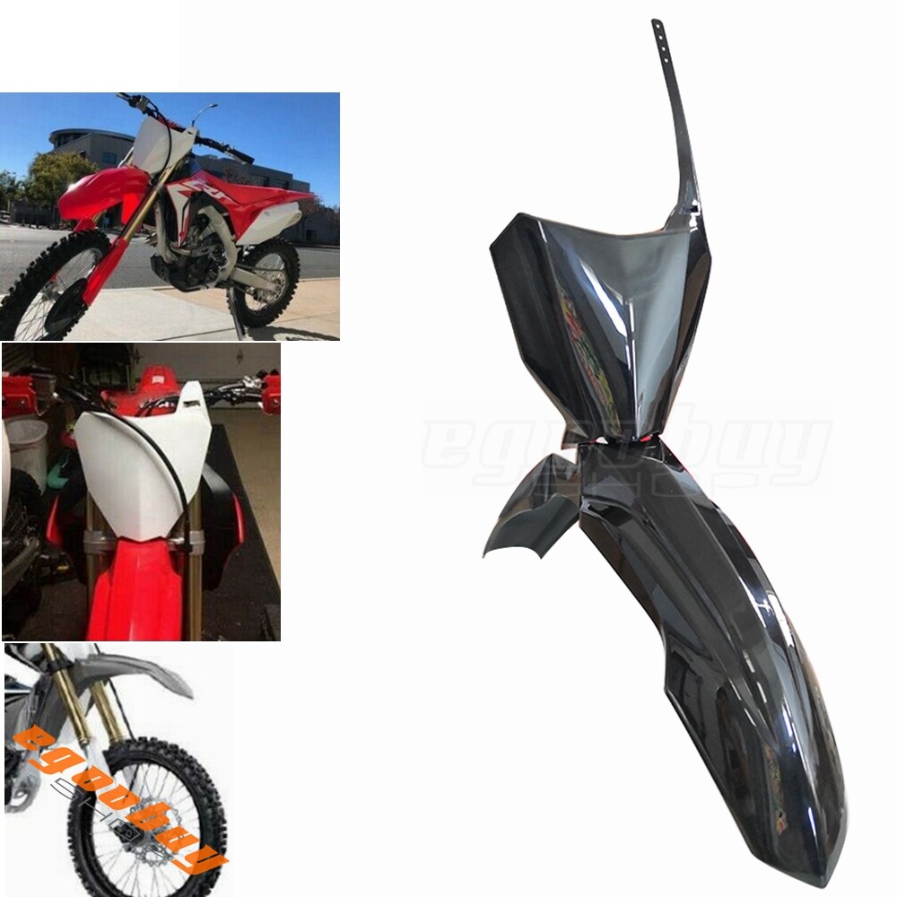 Off Road Dirt Bike Number Plate & Front Fender For Honda CRF250R