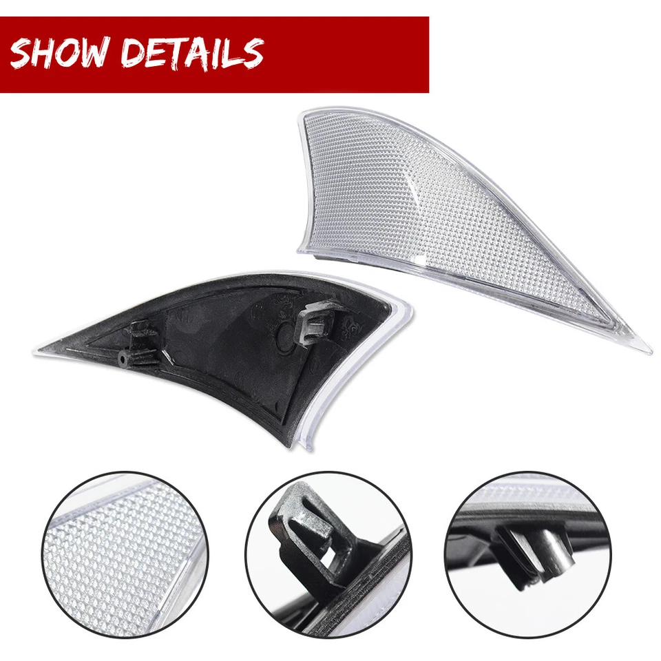 Conjunto de luces reflectoras de parachoques trasero lente transparente para Lexus IS IS250 IS300 IS350 ISF Foto 3 de 4