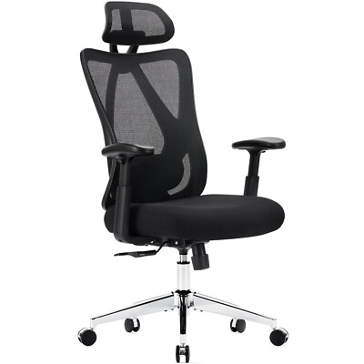 High Ergonomic Office Chair, Gaming Chair With Headrest＆Adjustable Waist Pillow