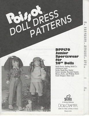 Poissot DPP 170 Junior Sportswear for 20'' Dolls  Designed by Helen Carr