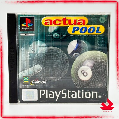 ACTUAL POOL PS1 ITALIAN ORIGINAL COMPLETE SONY PLAYSTATION 1 PAL MIRAGE SOCCER