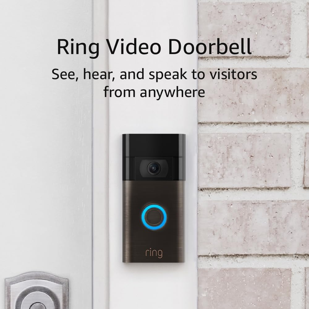 Video Doorbell - 1080P HD Video, Live Notifications When Away from Home, Simple-image