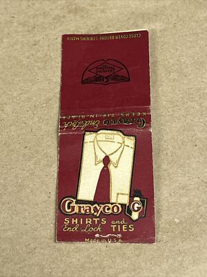 #ad #ad Grayco Shorts And Ties Matchbook Cover $13.00