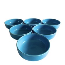 ROSENTHAL DESIGN WOLF KARNAGEL 1970 grandi ciotole splendido color turchese