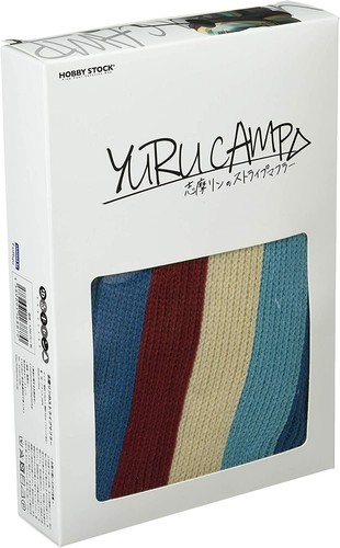 New Yuru Camp Rin Shima Striped Scarf Official Costu Japan YURUCAMP