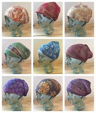 Fairtrade Silky Headband Elastic Hair Stretch Bandana Boho Hippy Colourful INDIA