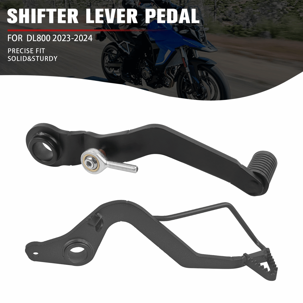 Schalthebel Für Suzuki V-Strom DL1000/DL1050 (2014-2024) - CNC Aluminium In Silber