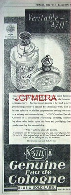 '4711 Eau de Cologne'; Original 1932 Perfume Advert - Vintage Art Deco Print AD.