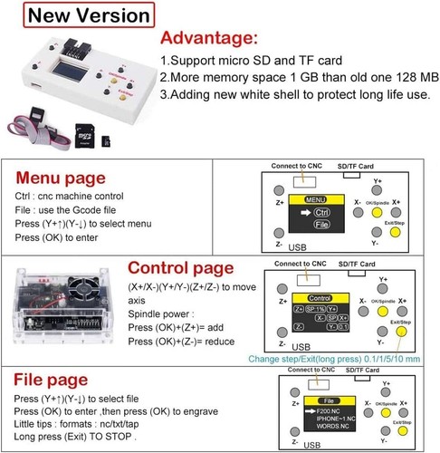 3 Achsen 3018 CNC Fräser Maschine GRBL Offline Controller, Zum Selbermachen Mini Desktop Graveur - Bild 9 von 12