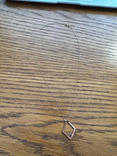 14 Karat Rotgold Verlobungsring Ehering Halter Halskette - Bild 2 von 2