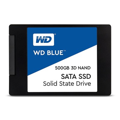 500GB WD Blue 3D NAND Internal PC SSD - SATA III 6 Gb/s, 2.5''/7mm, Up to 560 ...