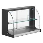 26" Dry Curved Glass Bakery Display Case, Non Refrigerated