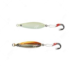 10pcs 2-color 80g Fish WOW! Flat Fall Vertical Knife Jig trolling keel slow bait