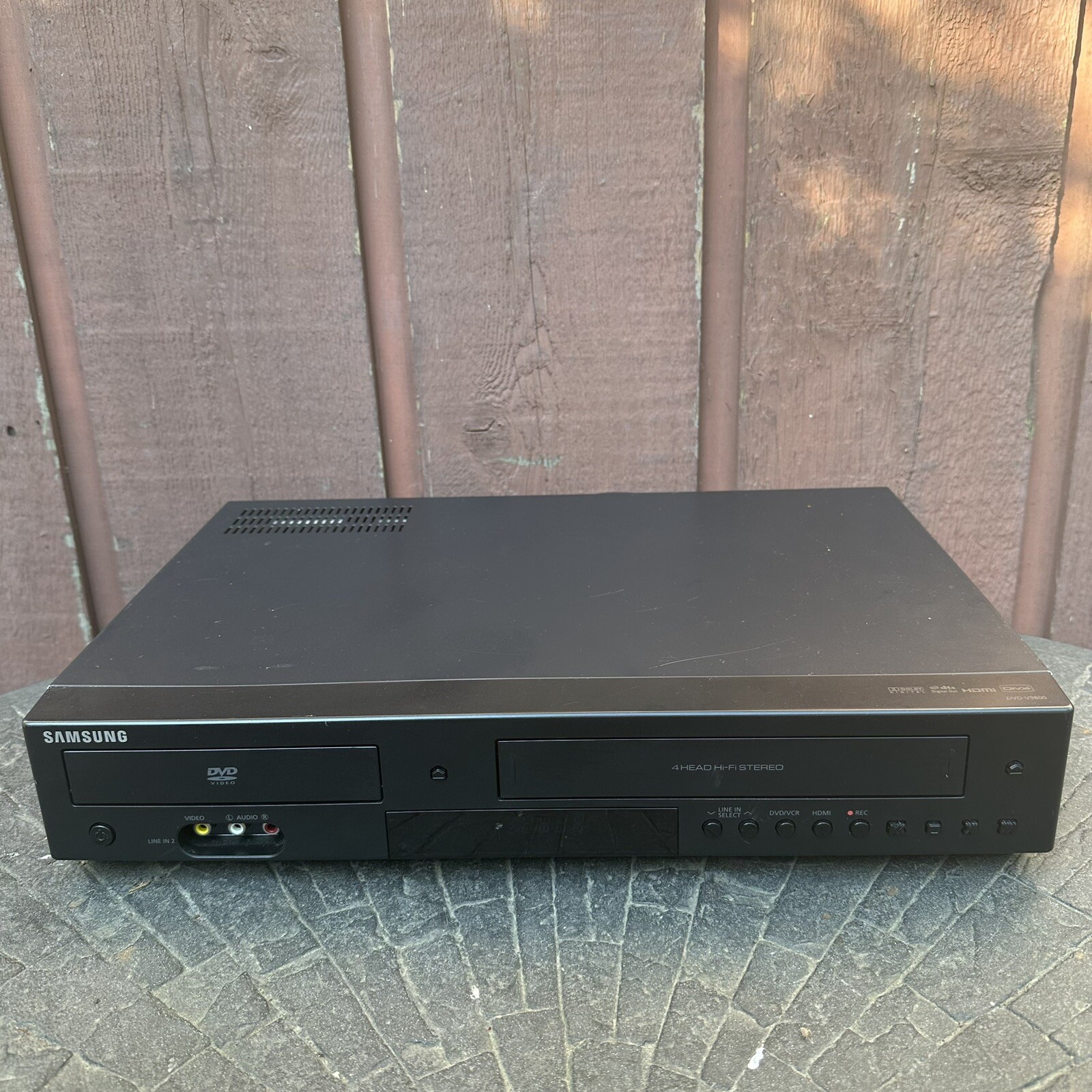 Samsung DVD V9800 DVD VHS Combo Player 4 Head HDMI Tested Works ( No