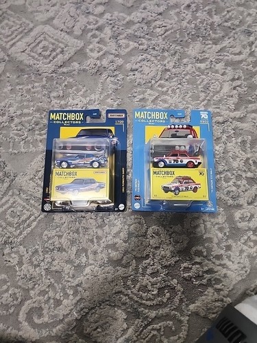 Matchbox Collectors Mattel 1962 Plymouth Savoy, 1970 Datsun 510 Rally NEW - Picture 5 of 5