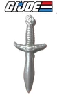 *** Genuine 1986 *** Gi Joe SERPENTOR DAGGER Knife weapon complete vintage part