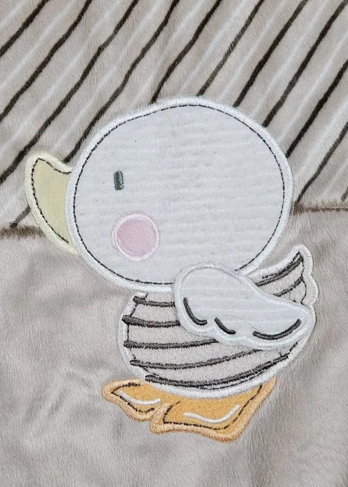 考拉婴儿床毯棕色泰迪熊鸭被子婴儿被子 42x32 英寸 — 第 3/4 张图片