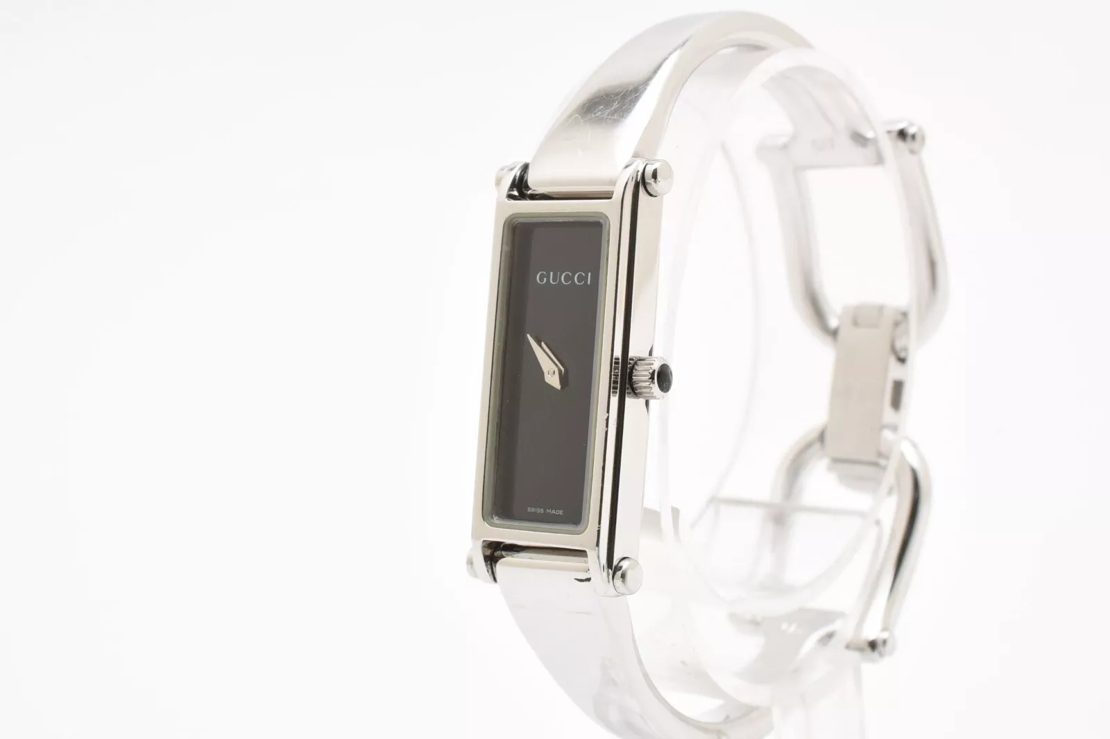 [Comme neuf] Gucci 1500L cadran noir montre bracelet femme quartz vintage suisse JAPON