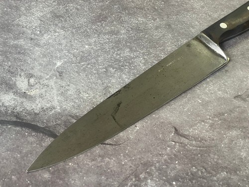 Vintage J. A. Henckles Twinworks Chef Knife 20cm Carbon Steel German 🇩🇪 1618 - Bild 2 von 14