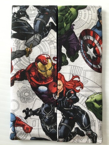 Avengers Pocket tissue holder for purse / travel bag / school desk handmade - Picture 2 of 4