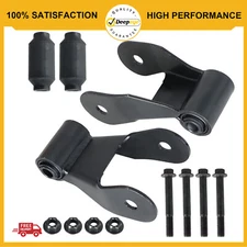 2 PCS Rear Leaf Spring Shackle Kits For 1997-04 Ford F-150 1997-1999 F250 Ranger