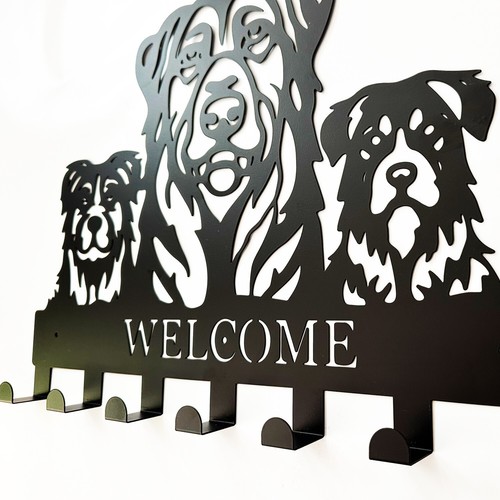 Dog Design Metal Hooks Wall Decor 7-Hook Animal-Themed Storage Wall Hook 17"L - Picture 5 of 5
