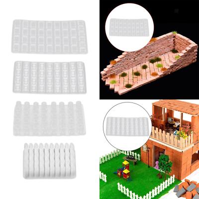 Miniatur Wand Ziegel Gießform Einfach zu bedienen DIY Mini Ziegel Silikonform für