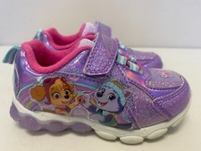 Childrens Girls Size 7 Nickelodeon Paw Patrol Light Up Shoes Skye Everest