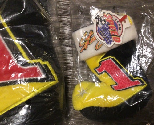 NOS Vintage Set 2 Steve Park Pennzoil Nascar Racing Hanging Christmas Stocking - Picture 3 of 4