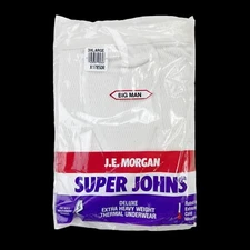 VTG NOS JE Morgan Super Long Johns Thermal Underwear sz 3XL NWT USA MADE