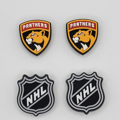 NHL Florida Panthers Hockey Team For Crocs Shoe Charms Jibbitz - 4 Pieces