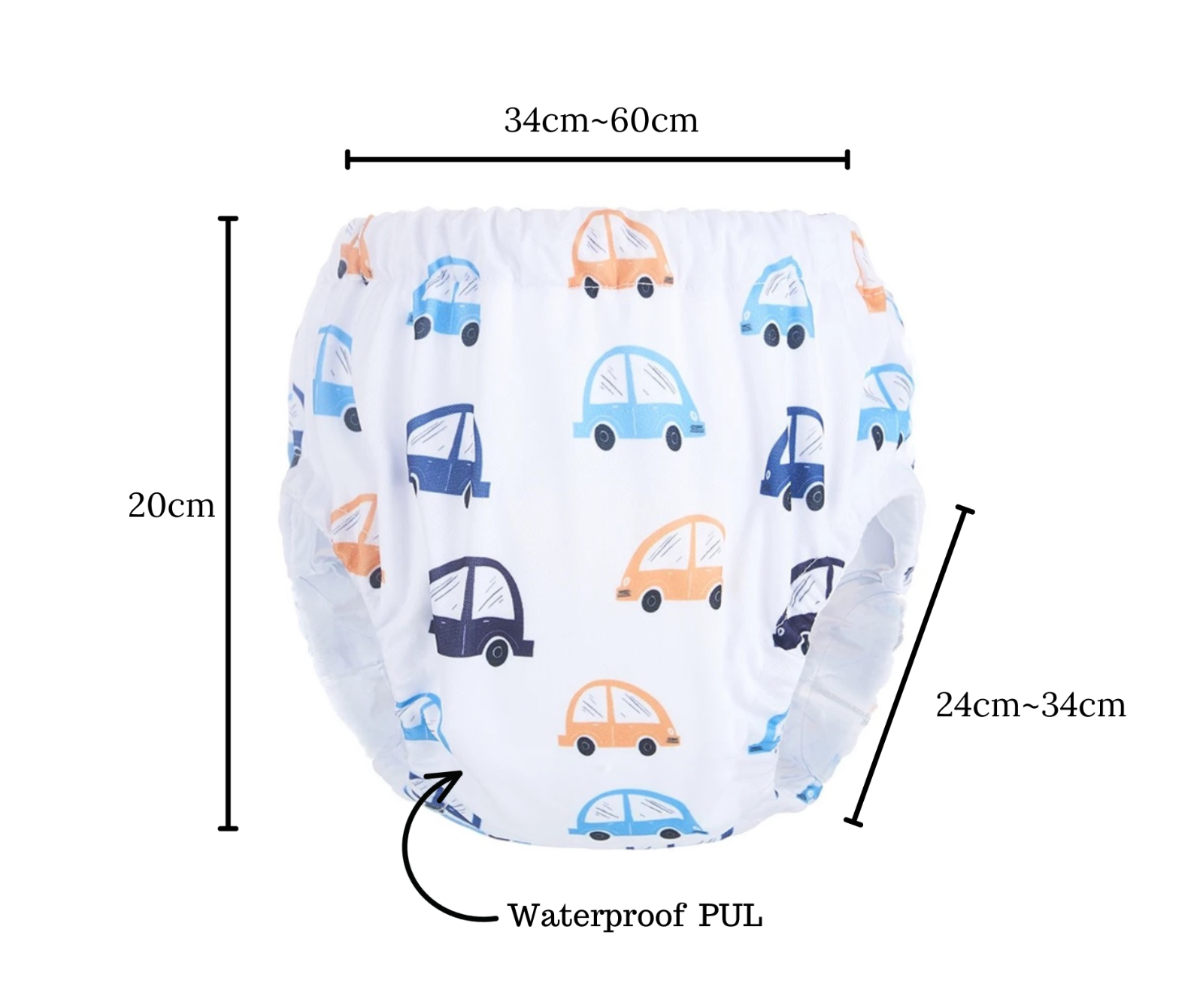 Toddler Potty Training Pant Toilet Training Waterproof PUL Cotton Boy