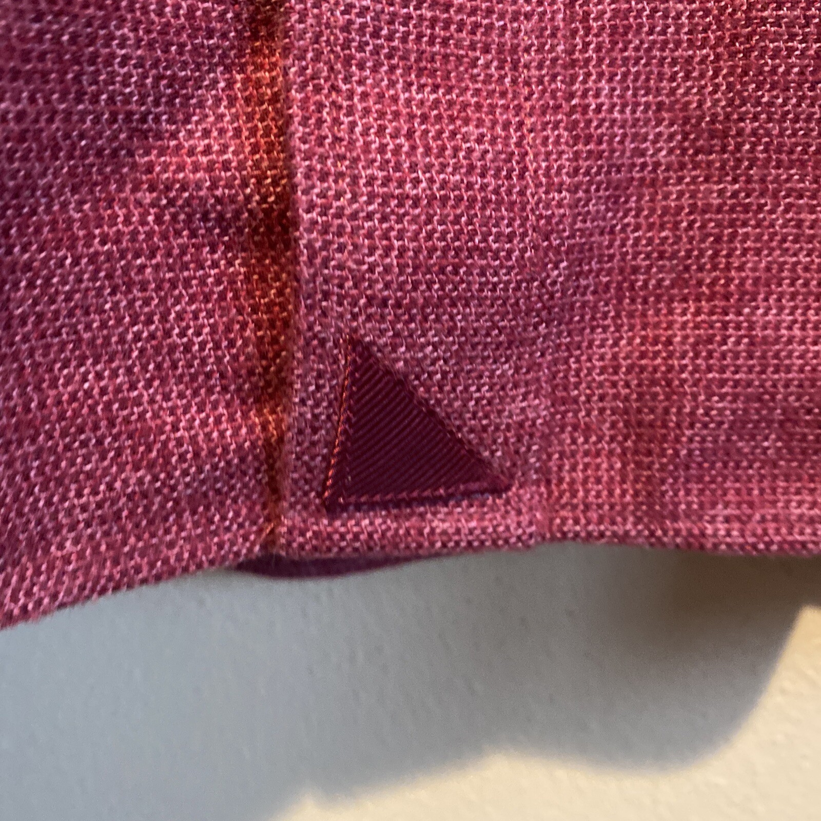 UNTUCKit Men's Shirt M Medium Solid Red Vento WF … - image 6