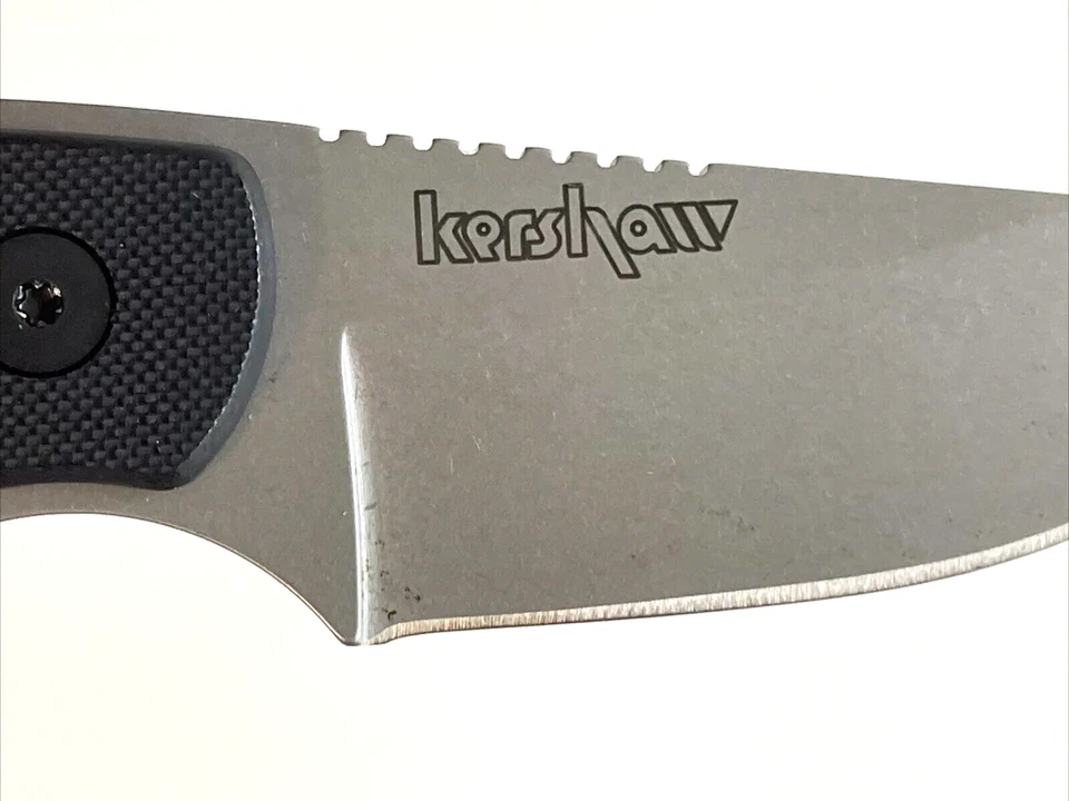Kershaw 1080 Skinning Knife Sandvik 14C28N Sheath USA - Image 2 of 4