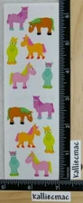 Mrs Grossman CHUBBY PONIES Stickers BABY HORSES FULL STRIP
