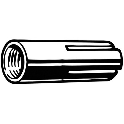 GRAINGER APPROVED U30577.062.0001 Drop-In Anchor,7/8 in Dia,Steel,PK10 31JC59