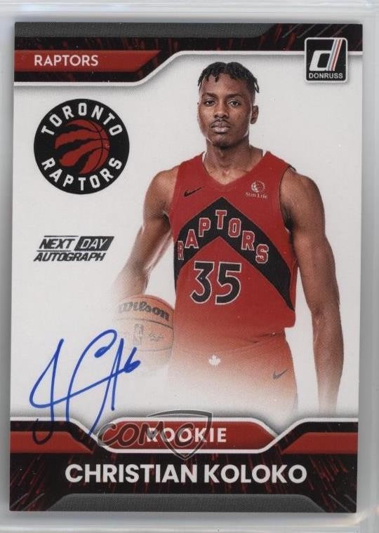 2022-23 Panini Donruss Next Day Christian Koloko #ND-CKR Rookie Auto RC 5l2