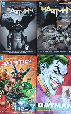 DC New 52 Batman Court City of Owls Man Who Laughs Justice League HC Bundle x4 