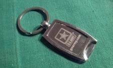 United States US Army "Go Army" Silver-Tone Metal Keychain Key-Ring 1-Sided Fob