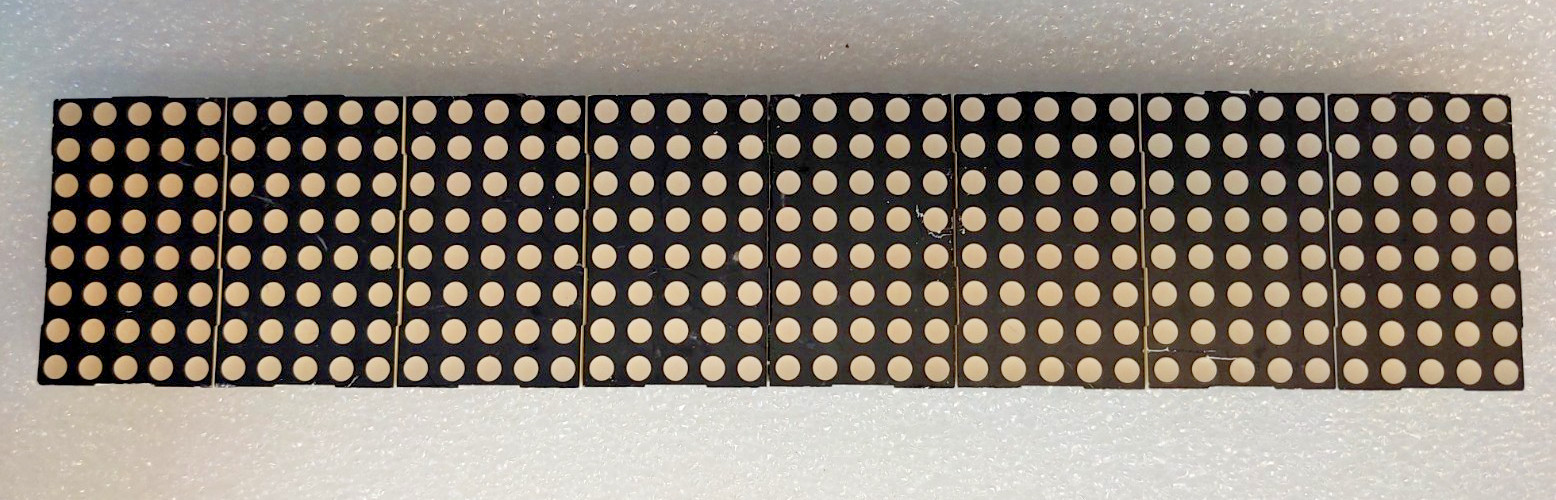 LED Dot Matrix Display Driver Board 630023 Rev B TPIC6B595 Green CSM Sign PCB