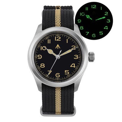 Militado ML08 38mm Quartz Watch VH31 Movement Double Domed Sapphire Crystal 