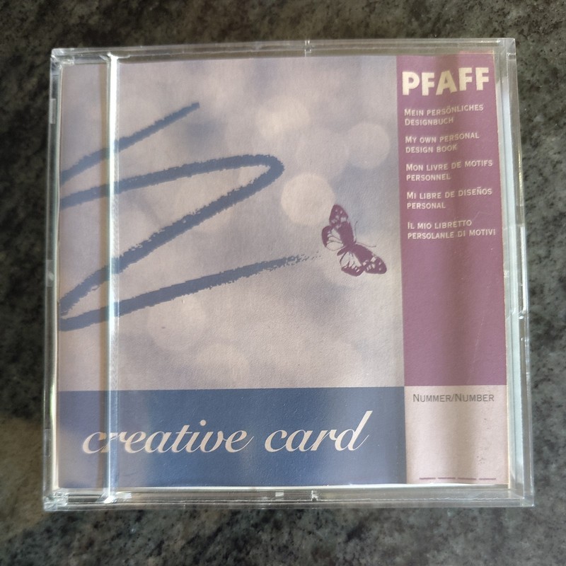Pfaff - Embroidery Creative Card - My Own Personal Designs  Re-Writable - 1001